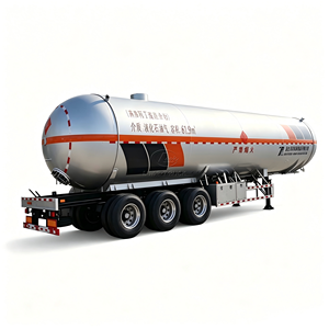 รถพ่วงบรรทุก LPG ขนาดสั่งทำพิเศษ 40-60 คิว แบบ 3 เพลา สำหรับงานหนัก รถพ่วงบรรทุกถังโพรเพน - Product Image 3