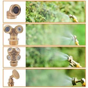 หัวฉีดพ่นยาทองแดงขนาด 1/4" 1/2" สำหรับสวน/ฟาร์ม  หัวฉีดพ่นหมอกสำหรับการเกษตรในโรงเรือน  ขนาด 1/2/3/4/8 หัวฉีด - Product Image 2