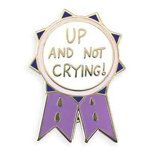 Vente chaude sur mesure bleu paillettes métal émail broche artisanat et ne pleure <span class=keywords><strong>pas</strong></span> prix broche Badge prix pour vestes broches - Product Image 1