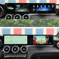 Reproductor de DVD para Coche con GPS, Navegación, Radio Android y Pantalla Doble Interactiva Carplay para Mercedes Benz Clase C GLC W205 2015-2022