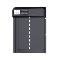 Porte de poulailler rechargeable à énergie solaire avec minuterie anti-pincement LCD et matériau métallique pour la perception de la lumière