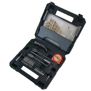 Kit de 71 forets professionnels avec boîte à outils à couvercle transparent, embouts HSS pour maçonnerie et bois, embouts de tournevis et mètre à ruban - Product Image 3