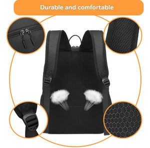 Sac à dos de sport en polyester durable, grande capacité, imperméable, antivol, léger, pour hommes et femmes, voyage, ordinateur, basketball - Product Image 4