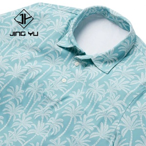 Design New Beach <b>Men's</b> Luxury Printed Button Down Polo <b>Shirts</b> Custom Made Own Brand Cotton Polo <b>Shirts</b> - Product Image 4