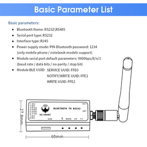 CP26 Bluetooth Serial Adapter <strong>RS232</strong> to Bluetooth Wireless <strong>Module</strong> Converter <strong>RS232</strong> to Change Wired Device to Wireless for Phone - Product Image 6