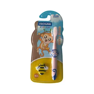 Kikker Beroemde Merk Kinderen Draagbare Tandenborstel Kinderen Tandenborstel Ultra Zachte Dier Aap Tandenborstel