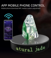 20cm APP-gesteuerter LED-Display Elektrischer Drehteller für Schmuck, Modelle, Live-Werbung und Geschäftspräsentationen