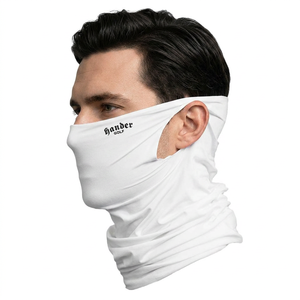 Masque facial cagoule noir et blanc unisexe, réglable, respirant, imperméable, en polyester, pour adulte, avec circonférence de tête ajustable - Product Image 1