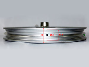 ชุดล้อแม็กซ์คุณภาพสูง สีดำเทา ขนาด <span class=keywords><strong>1.60</strong></span> <span class=keywords><strong>17</strong></span> สำหรับรถ BAJAJ BM150 BOXER X150 XBM150 - Product Image 4