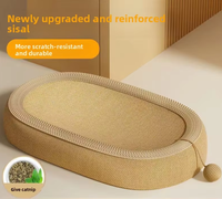 Grattoir pour chat en sisal extra large avec bac et nid, résistant à l'usure, toutes saisons