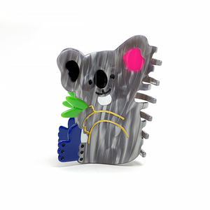 CANYUAN مخصص بالجملة لطيف أزرق كوالا خلات أزياء الحيوان كليب مخلب للفتيات - Product Image 5