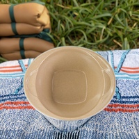 Ensemble de bols à double anse en coque de riz, écologiques, sans BPA, de qualité alimentaire, à motif de dessin animé, pour enfants, nouvelle tendance vaisselle