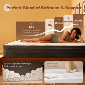 Materasso Memory Foam Singolo o <span class=keywords><strong>Matrimoniale</strong></span> Nero per Casa, Marche Cinesi, Materasso King Size in Scatola - Product Image 6