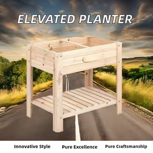 Petite moyenne grande jardinière <span class=keywords><strong>sur</strong></span>élevée <span class=keywords><strong>en</strong></span> cèdre avec pieds Kit de lit de jardin <span class=keywords><strong>en</strong></span> <span class=keywords><strong>bois</strong></span> extérieur pour l'artisanat des herbes et des légumes - Product Image 4