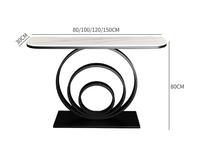 Table Console de luxe moderne avec dessus en marbre pour entrée Foyer salon ou hôtel-Meubles d'usine