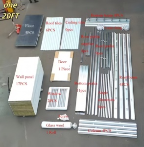 Modules de conteneurs préfabriqués empilables à deux étages de 20 pieds, design pliable pour dortoirs et hôtels, espace de vie flexible pour campus - Product Image 3