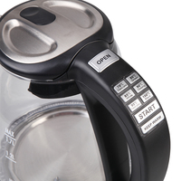 Bouilloire Électrique Portable Transparente 1800ML avec Contrôle de Température et Fonction Maintien au Chaud pour Usage Domestique et Hôtelier