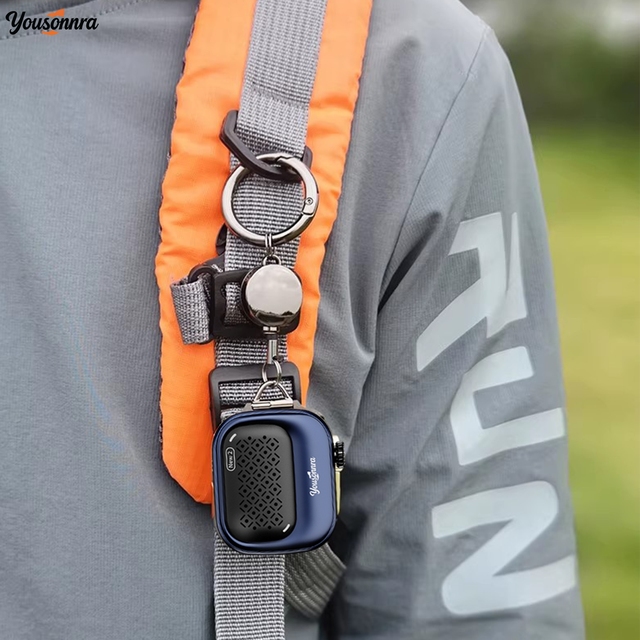 Yousonnra Lanyard Blue tooth Speaker IP69K Dustproof 20H Endurance One Click Selfie Wearable Design
