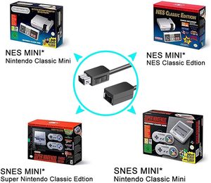 สายเคเบิลคอนโทรลเลอร์ SNES คลาสสิก, สายไฟต่อขยายสำหรับซูเปอร์นินเทนโด, เอ็นอีเอส, วี ยู โปรเฟสชั่นแนลรุ่นมินิปี 2017 และ 2016 - Product Image 4