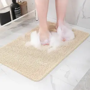Penjualan pabrik kustom matras mandi antiselip PVC anti-selip karpet kamar mandi Shower Loofah keset lantai untuk karpet Dapur dalam ruangan rumah