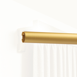 Tringle à rideaux minimaliste KYOK en or avec embouts cylindriques, design antirouille, pour salon - Product Image 4