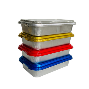 Boîte d'emballage alimentaire en aluminium pour <span class=keywords><strong>avion</strong></span>, compatible four à réchauffement, pour <span class=keywords><strong>repas</strong></span> de compagnie aérienne, barquettes alimentaires pour <span class=keywords><strong>avion</strong></span>, récipient alimentaire, barquette à emporter pour le riz - Product Image 3
