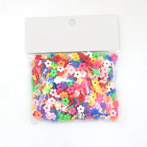 8MM Mixed Color Polymer Clay Flower Beads Spacer Beads With Paper Card For Jewelry Making Accessories