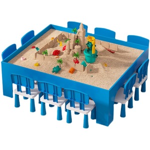Grande Tavolo Multifunzionale per Giochi con Sabbia per Bambini 4-6 Anni, Set da Gioco per Asili e Centri Commerciali - Product Image 1