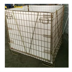 Складная стабильная заготовка для домашних животных, проволочная сетка, сложенный контейнер для хранения с полипропиленовым листом