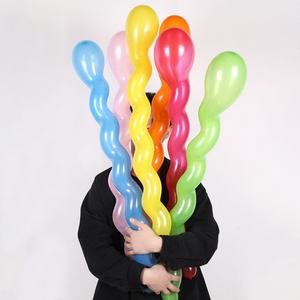 Lot de 10/20/30 ballons en latex torsadés en spirale, épais et longs, en forme de bande, pour fournitures de fête, jouets gonflables - Product Image 4
