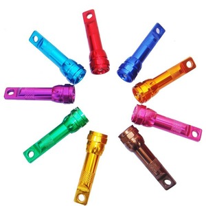 Carabiner <b>Led</b> <b>Flashlight</b> Keychain Mini Aluminum Alloy Light White <b>Led</b> Daily Use Hiking Camping 10 Colors Box Pack - Product Image 5