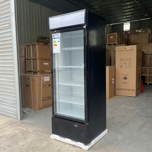 Refrigerador Comercial Negro <span class=keywords><strong>Air</strong></span> Factory, de Pie, para Bar, con Enfriamiento por Aire, Diseño Moderno, Compacto, con Iluminación LED - Product Image 1