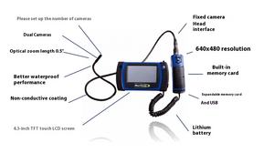 Endoscopio de doble lente Blue-Point Bkb6500/Bk6500 con capacidades de grabación de video y fotos Probador de batería de 5V - Product Image 3
