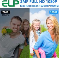 ELP kamera USB 1080P geniş açı balıkgözü 170 derece IR Inight görüş kamerası USB PC bilgisayar kamera ahududu Pi için
