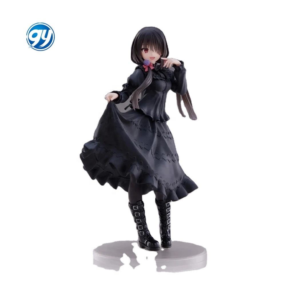kurumi black dress Tokisaki Figure, Black Dress Standing Tokisaki Kurumi Action Figures 20cm/7.9inch PVC Character Figurine Model Collectible Handicrafts Gift, Figures