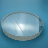 Placa de ventana de cristal óptico de cuarzo fundido JGS1 personalizada, cuarzo transparente de gran diámetro con servicios de corte y soldadura