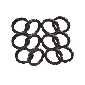 Tuercas de bloqueo redondas ranuradas de acero al carbono de óxido negro personalizadas DIN 981 M25 para rodamientos y automoción - Product Image 4