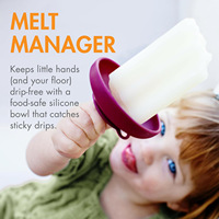 Outils de crème glacée en Silicone écologique coloré ensemble de supports de receveur d'égouttement support de plateau de cône de Popsicle Solution sans désordre pour les enfants