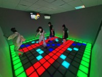 Gooest Popular Kids Adventure Park Game Juegos de piso interactivos Software Activar juegos de pista de baile Led