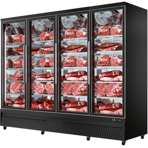 Vitrine Réfrigérée Verticale 3 Portes 1000L pour Bœuf, Équipement de Présentation avec Porte Vitrée - Product Image 4