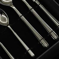 Ensemble de couverts de mariage modernes et durables en acier inoxydable 18-10 304, de qualité supérieure pour restaurant, résistant au lave-vaisselle