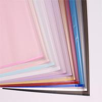 Papier d'emballage en plastique HUABAN, papier d'emballage coréen pour bouquets, papier d'emballage imprimé de fleurs pour cadeaux