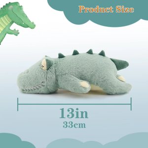 Cocodrilo verde de peluche Animal relleno suave mimoso perfecto para niños, cocodrilo verde, 13 pulgadas - Product Image 5
