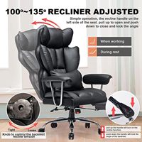 Chaise d'ordinateur confortable de chaise de bureau exécutif Offre Spéciale avec le repose-jambes et le soutien lombaire