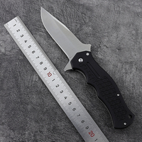 Couteau pliant noir Bochen, haute dureté, pour la chasse en plein air, la survie, personnalisable OEM, outils EDC pour le quotidien avec clip