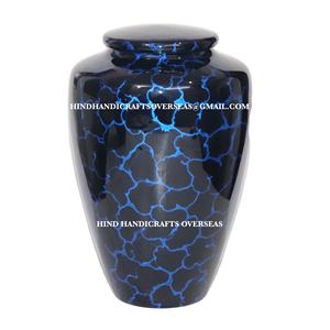 Urnes funéraires noires et nuages bleus de style américain de meilleure qualité du fabricant indien de fournitures funéraires - Product Image 1