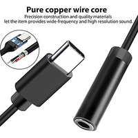 Câble adaptateur de convertisseur audio DAC USB Type C vers prise casque 3.5mm haute compatibilité pour Goole Pixel