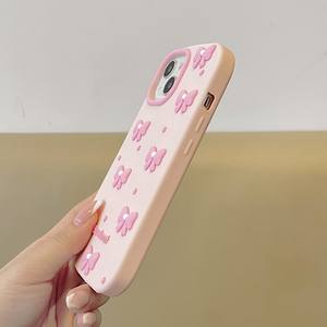 Usine personnalisée nouvelle coque souple en Silicone arc rose étui de protection anti-chute pour iPhone 17 16 15 14 Plus 13 12 11 Pro Max X - Product Image 3