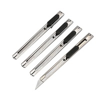 Cuchillo de utilidad de 9mm, 30 y 60 grados, cuchillo de seguridad de retracción automática, cuchillo de bolsillo