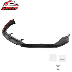 Lèvre de pare-chocs avant pour Honda Accord 2021-2022, spoiler noir mat, séparateur PP 3 pièces, pièces auto de haute qualité, kit carrosserie - Product Image 4